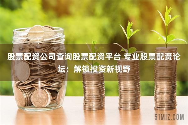 股票配资公司查询股票配资平台 专业股票配资论坛：解锁投资新视野
